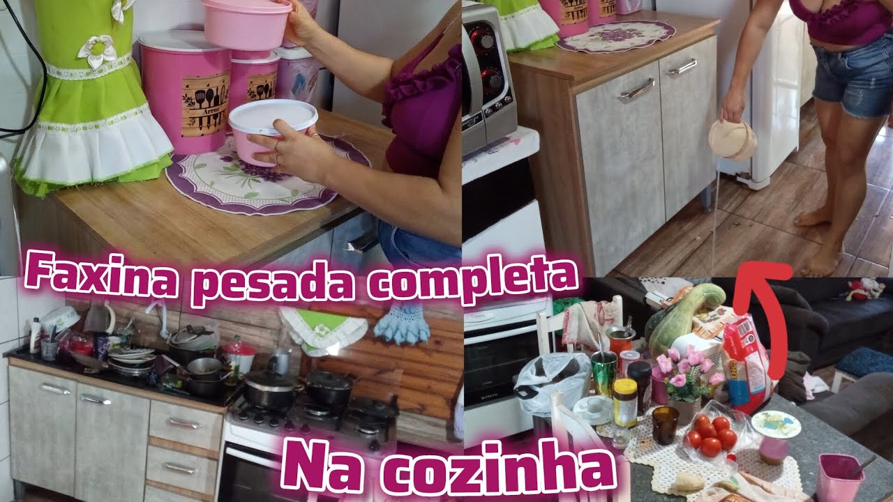 Um dia sem limpar virou um lixão🤢faxina pesada na cozinha🫧🪣🧽