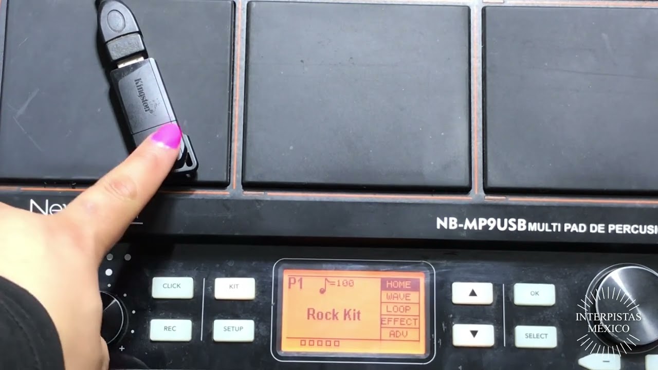 Percusiones New Beat, actualización, modo fábrica, borrar sonido por sonido…