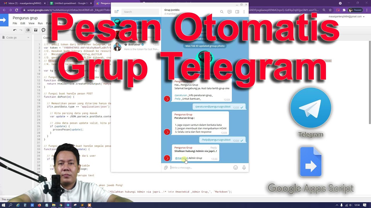 Pesan Otomatis Grup Telegram (Tutorial Lengkap)