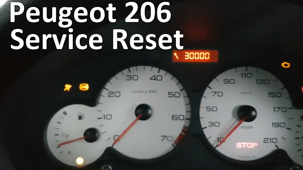 Peugeot 206 Service Reset