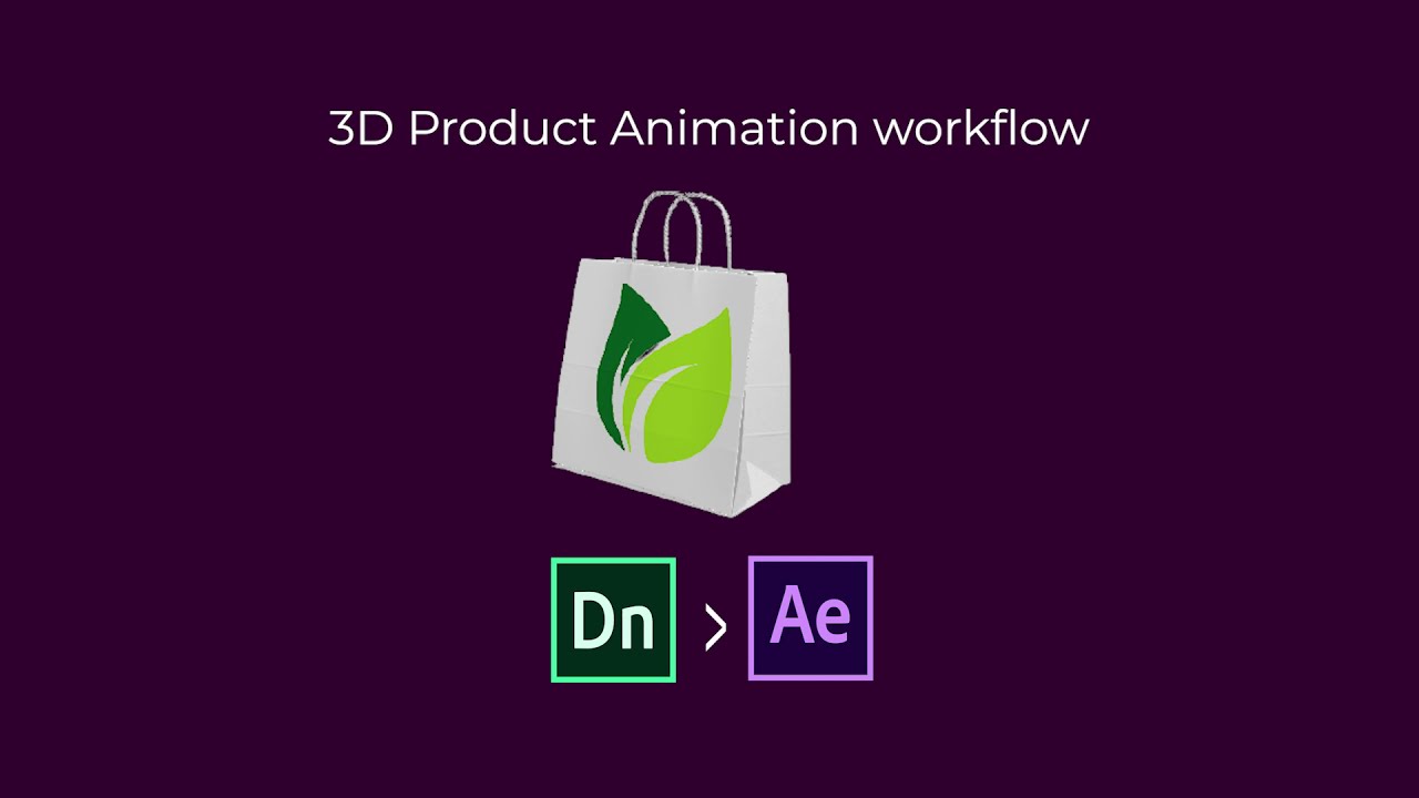 Adobe Dimension and After Effects 3D Product Animation Workflow Tutorial
