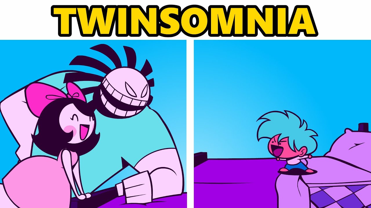 Friday Night Funkin' Vs Boy and Girl | Twinsomnia All Songs - Cutscenes