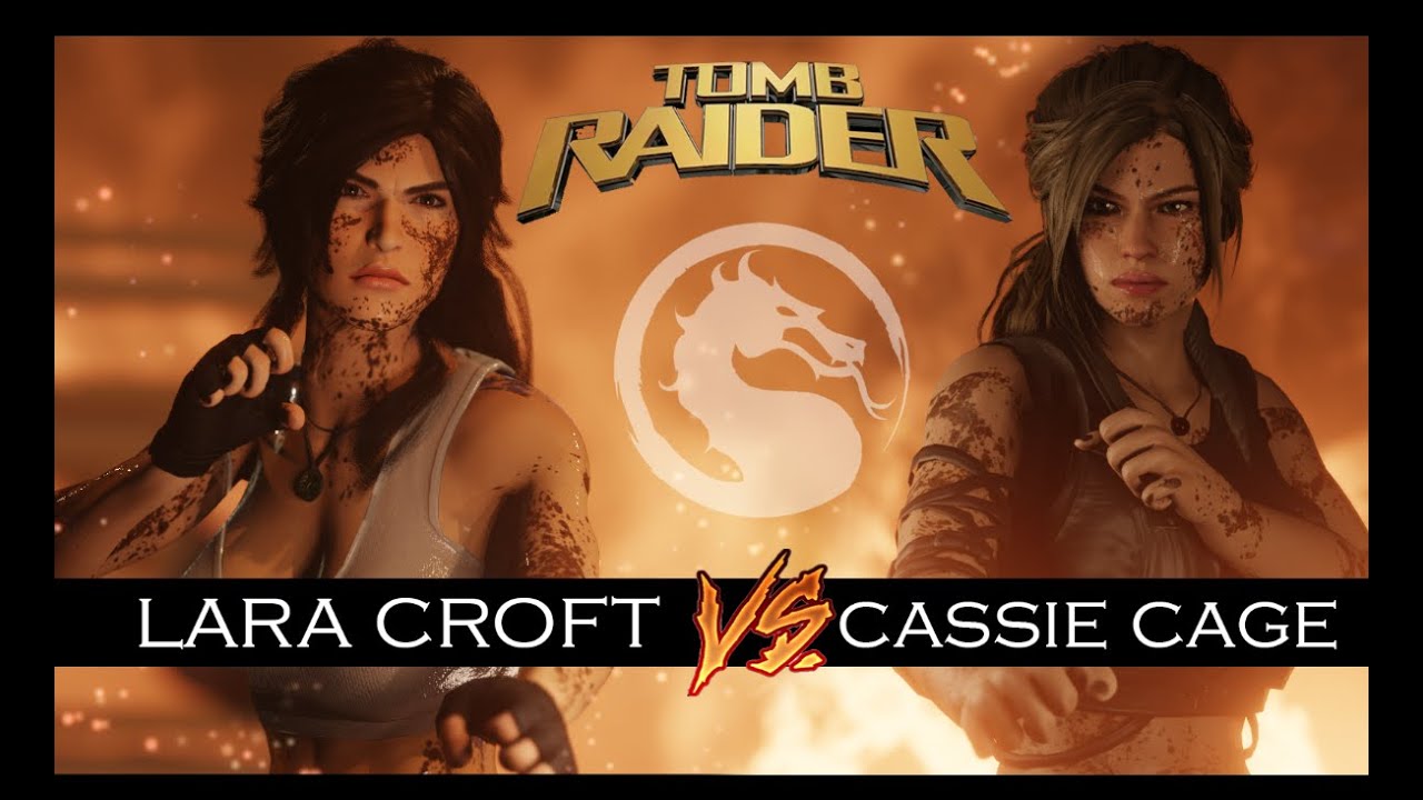 LARA CROFT VS CASSIE CAGE: Tomb Raider vs Mortal Kombat [ 3D Animated Short Film ]