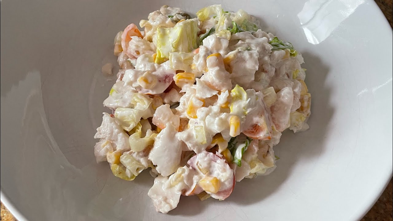 Ensaladilla de merluza y gambas