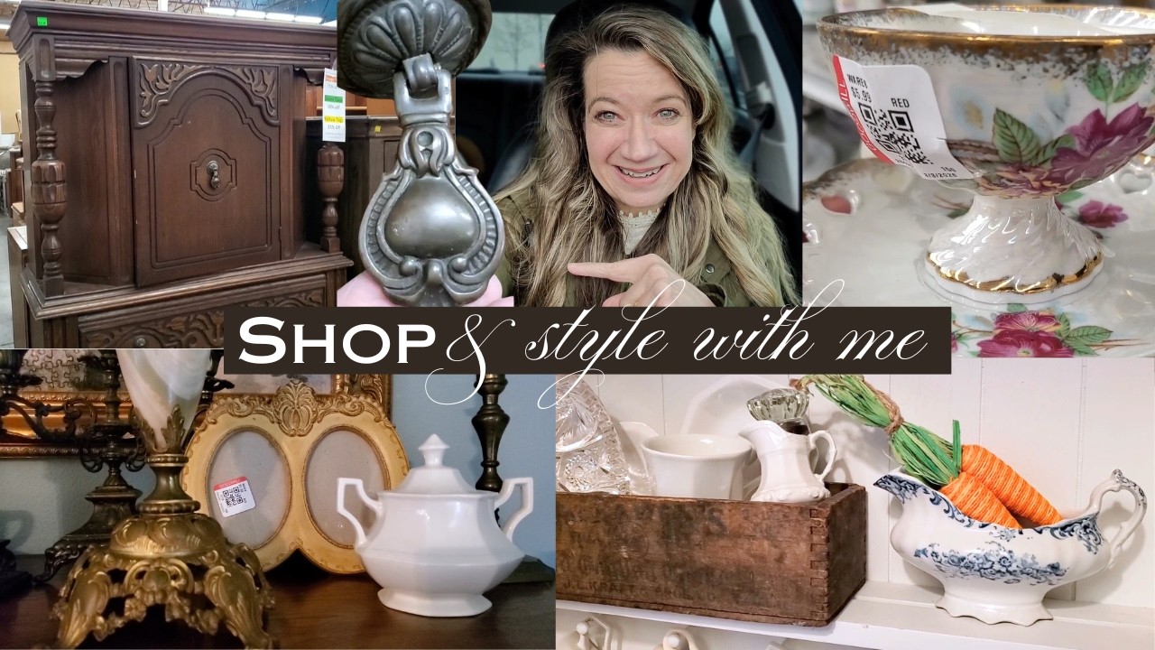 Let's Go To Goodwill, Hobby Lobby & Habitat Store | Styling My Finds | Shopping For A Curated Home