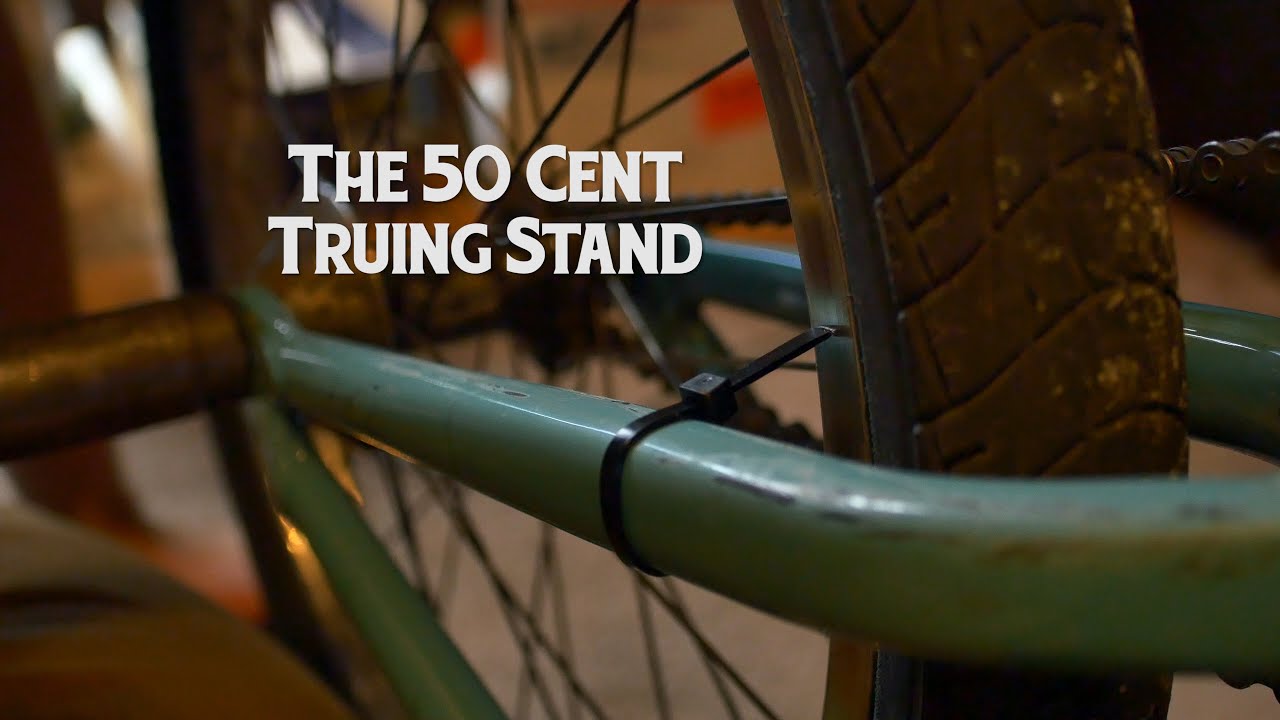 50 Cent Truing Stand For Any Bike! - Wheel Truing HACK!