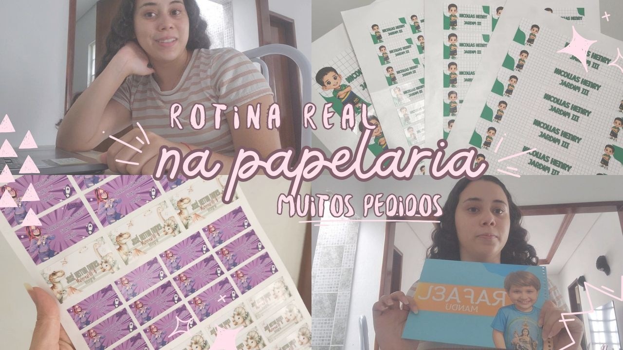 Rotina de encomendas na minha papelaria personalizada