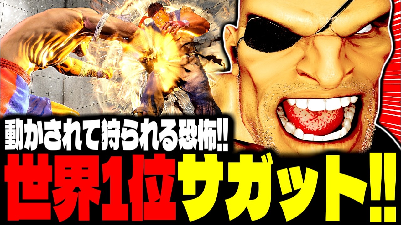 【SF6】世界1位サガット！&ldquo;動かされて狩られる恐怖&rdquo;がヤバすぎるｗｗｗ「ボンちゃん(BonchanRB):サガット(Sagat)」【スト6】