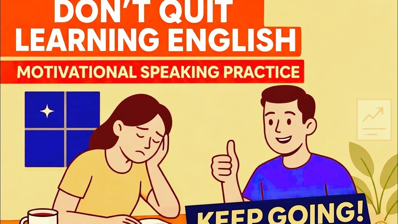 Don’t Quit Learning English | Motivational Speaking Practice