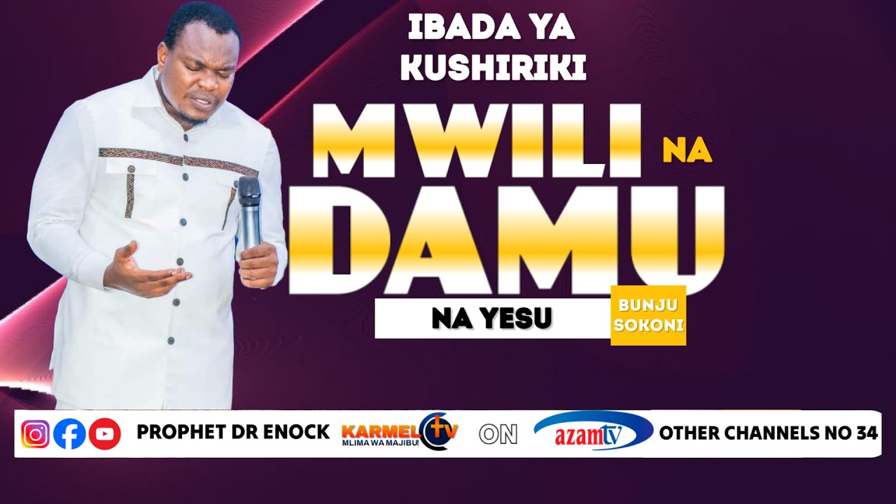 LIVE 🔴 DAKIKA HII |  JUMAPILI YA MWILI NA DAMU YA YESU FEB 22TH, 2026