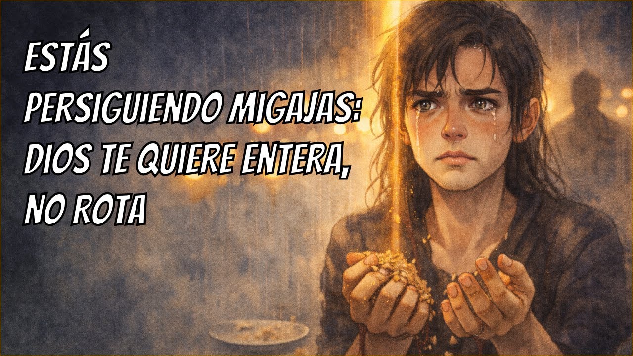 ESTÁS PERSIGUIENDO MIGAJAS: DIOS TE QUIERE ENTERA, NO ROTA 