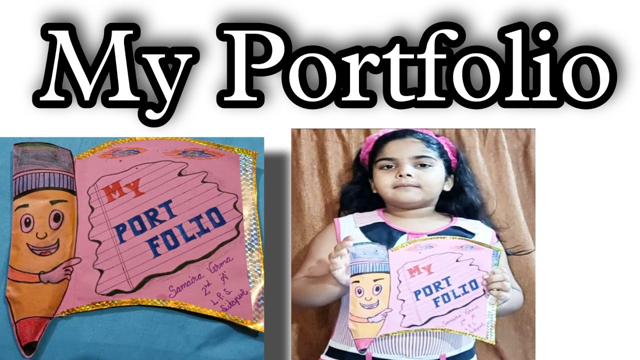 How to create Portfolio || My Portfolio || All about me || Craft work for portfolio ||