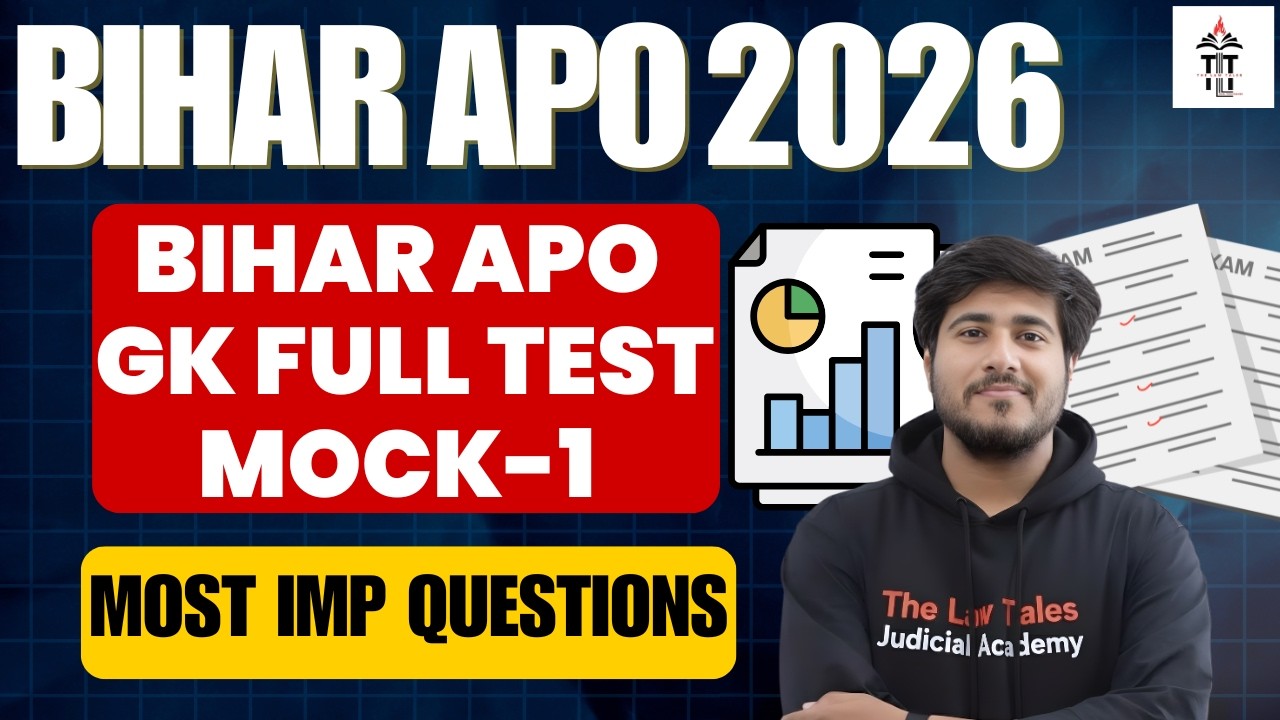 Bihar APO 2026 | Full Mock Test I  50 Most Important MCQs Live Practice 🎯
