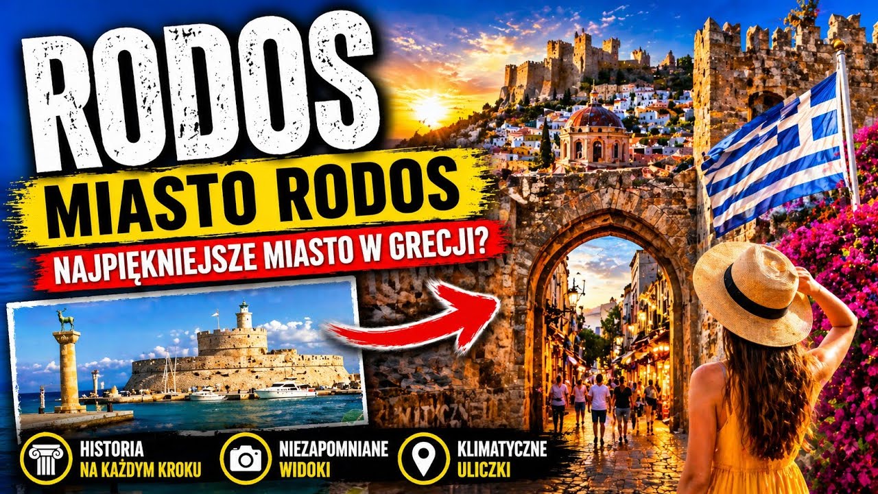 Rodos, które zachwyca! 🇬🇷 Stare Miasto, plaże i sekrety wyspy | Vlog Podróżniczy | Top miejsca