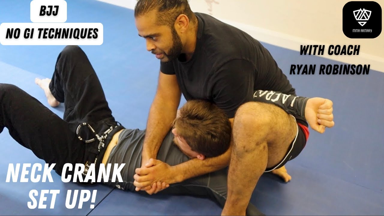 Neck Crank & Arm Bar From Side Control! - BJJ No Gi Techniques