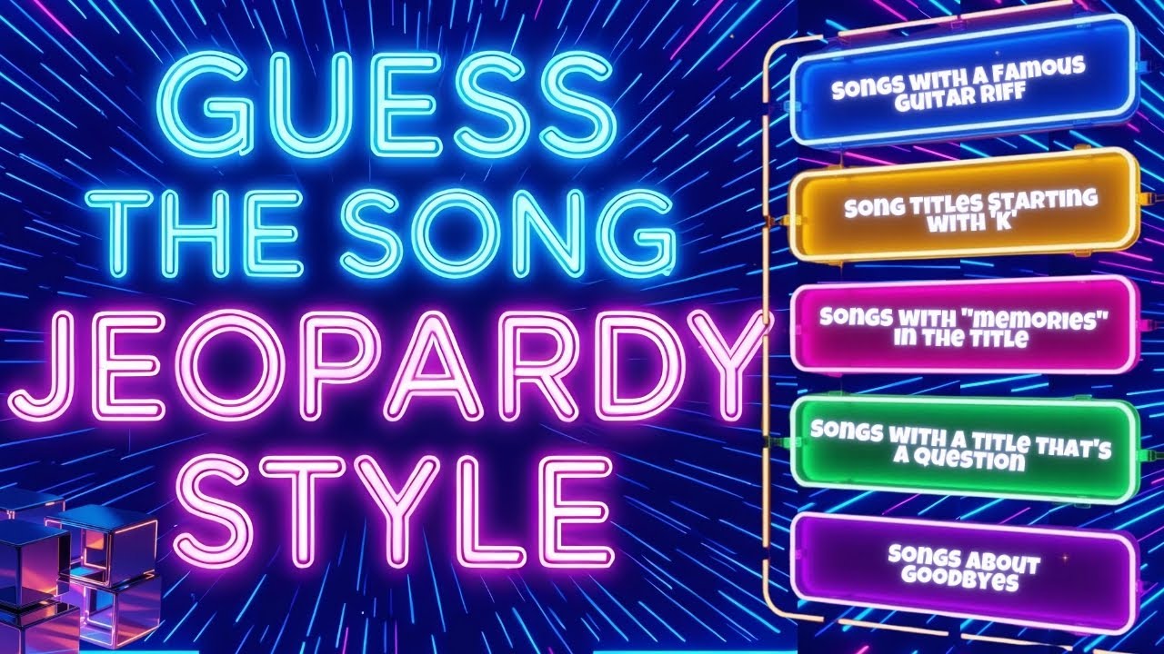 Guess the Song! Jeopardy Music Quiz Style | Music Trivia | Quiz Burst