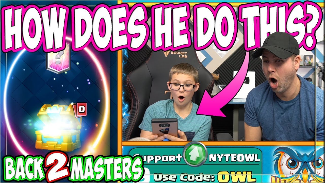 how does he do this every time? clash royale - too lucky