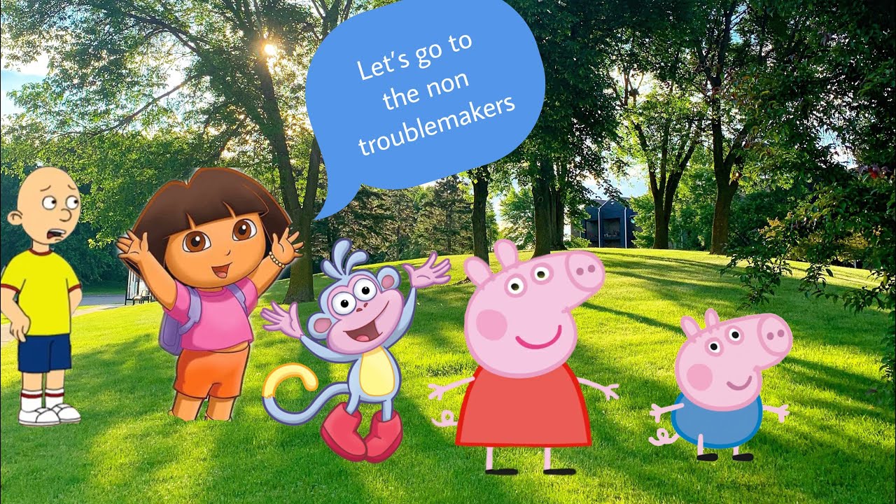 Dora Boots Peppa and George joins the non troublemakers/Ungrounded