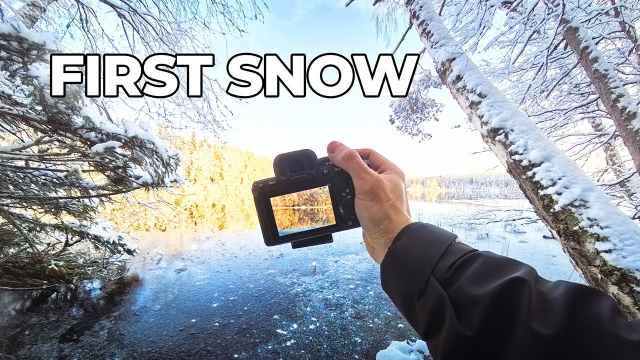 POV Nature photography | First Snow & Campfire