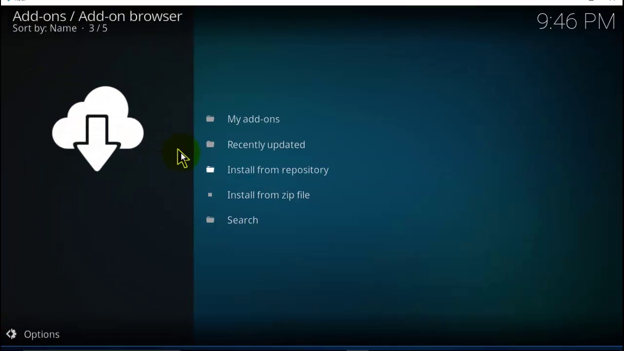 ڕێكخستنی کەنەڵە ناوخۆییەکان Kodi