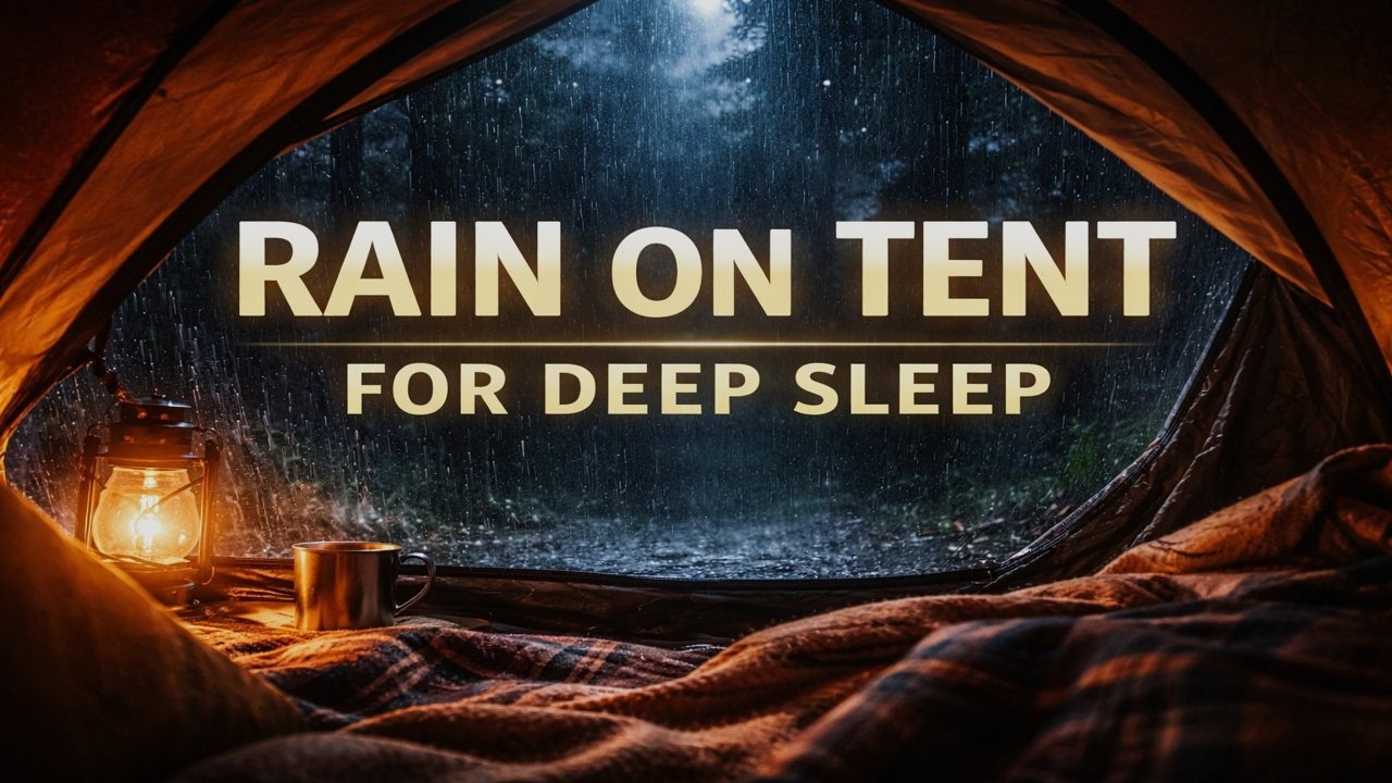 Rain on Tent for Deep Sleep | 1 Hour Cozy Camping Rain