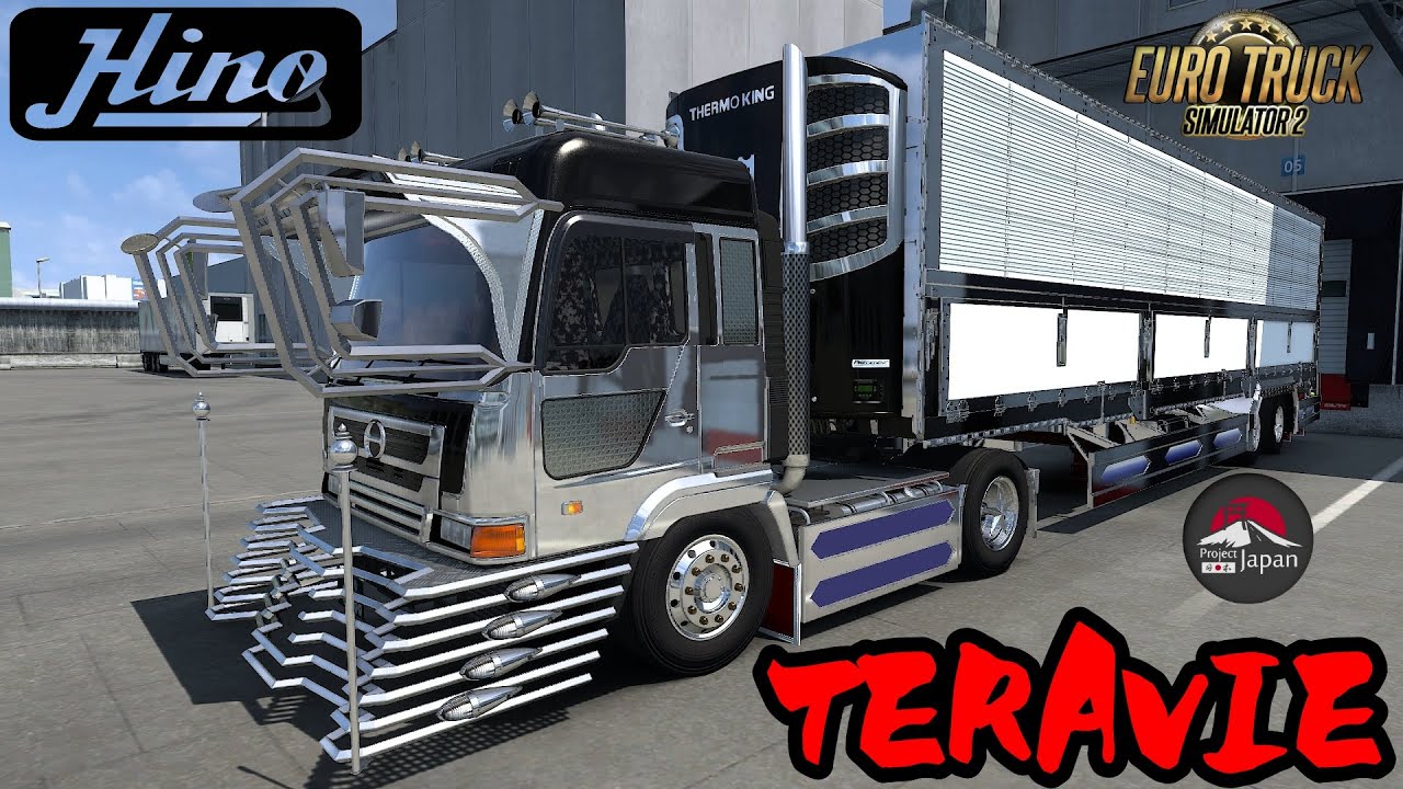 ets2 迫力満点！凄いバンパーのデコトラ日野テラヴィ・デコトレーラー
