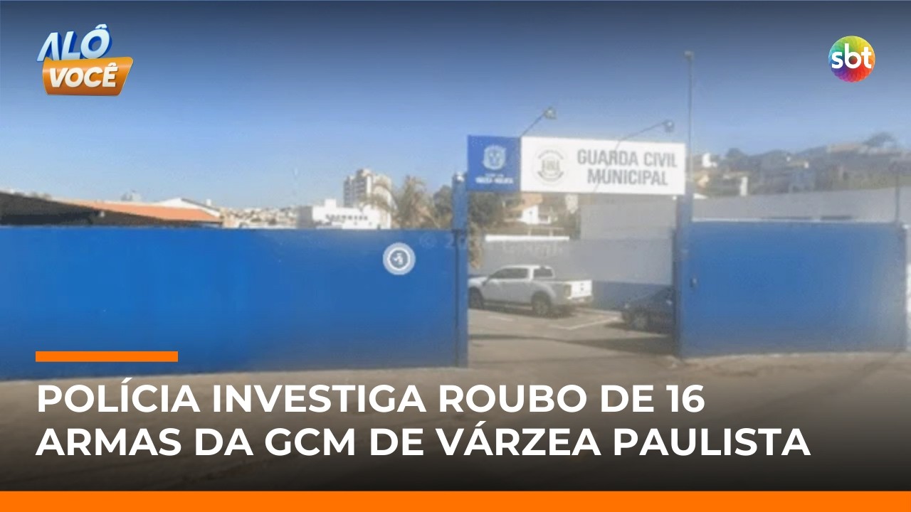 16 armas da GCM de Várzea Paulista (SP) são furtadas de dentro da base da corporação | #AloVoce