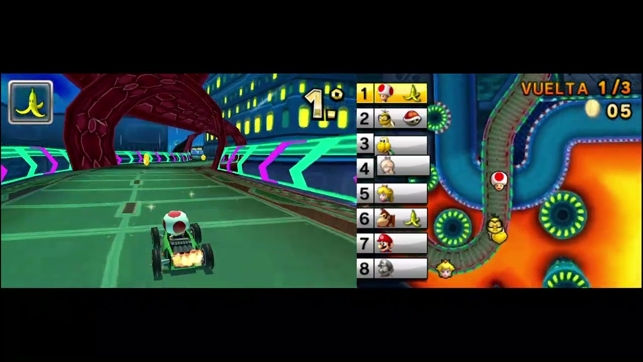 MARIO KART 7 (Copa Estrella 100 cc) de Nintendo 3ds con emulador CITRA. Jugando con Toad
