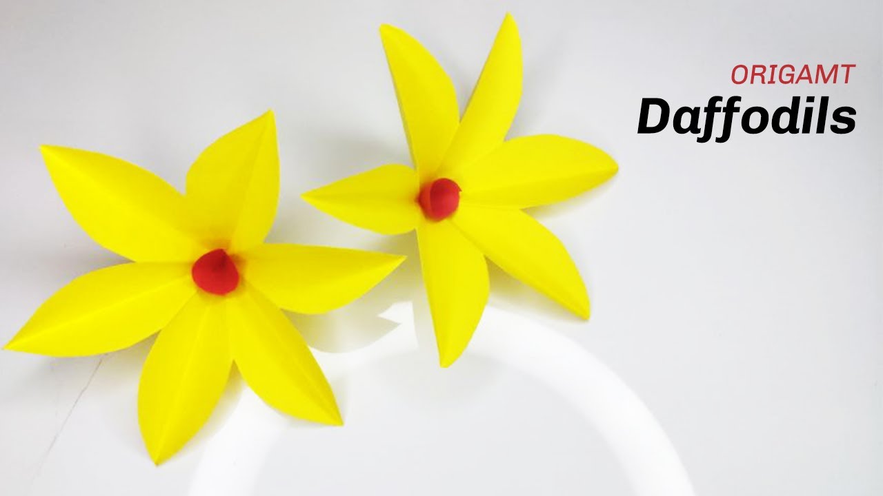 Origami Flower | How to Make a Paper Daffodils | Easy Craft | DIY Crafts