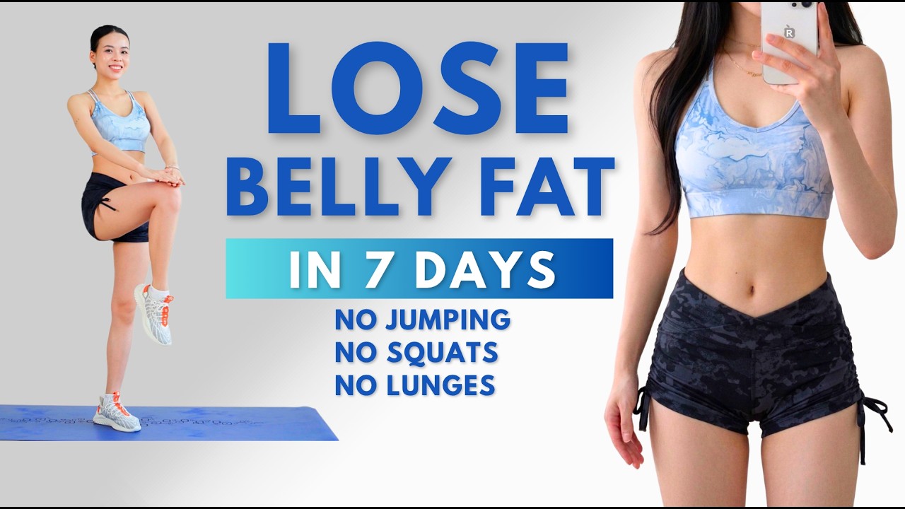 LOSE BELLY FAT IN 7 DAYS 🔥15 Min Standing Abs Workout &ndash; No Squats, No Lunges, No Jumping | Emma Fit