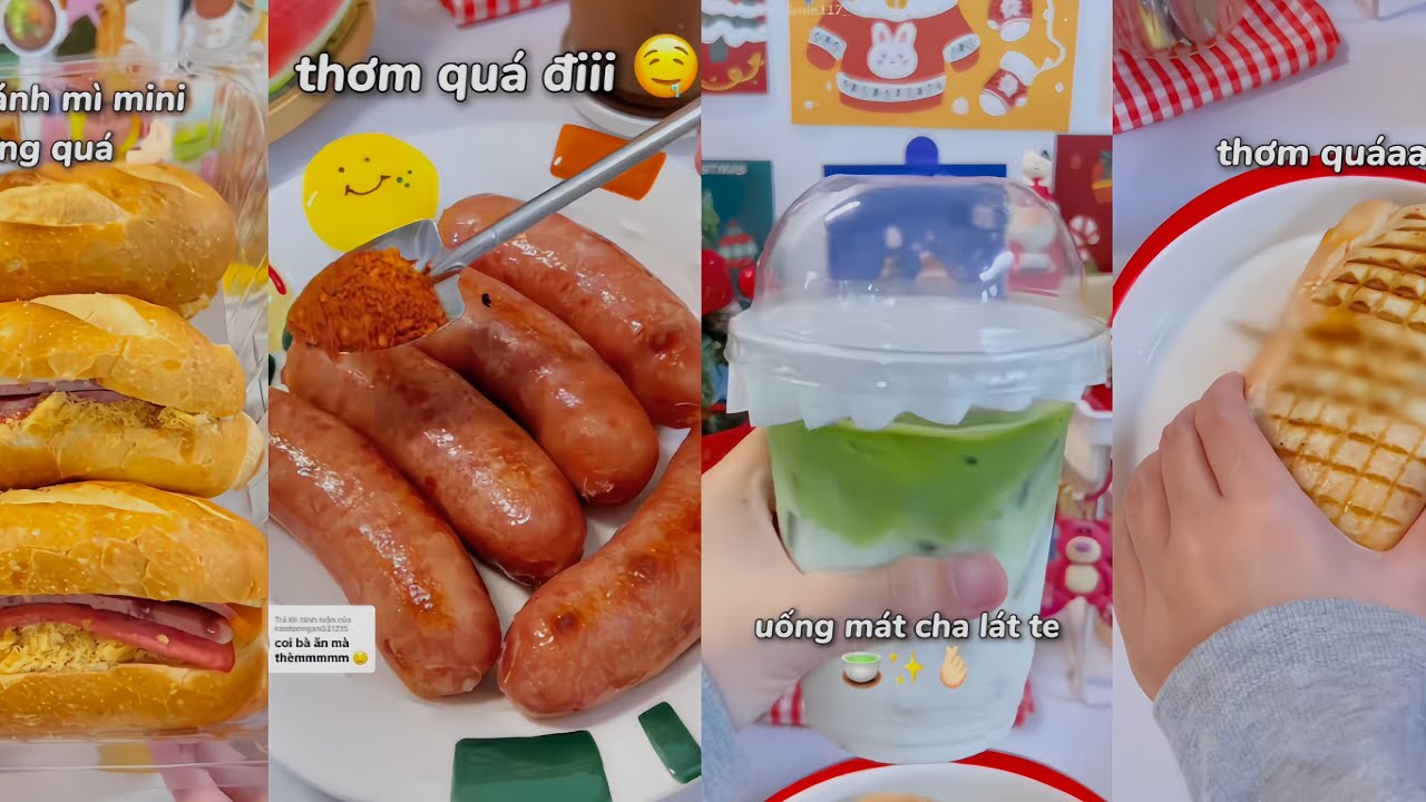 TikTok || Tổng Hợp Những Video Mukbang Cùng Thanh Nè Siêu Hấp Dẫn 🥐🥨 #mukbang #tiktok #mukbang 