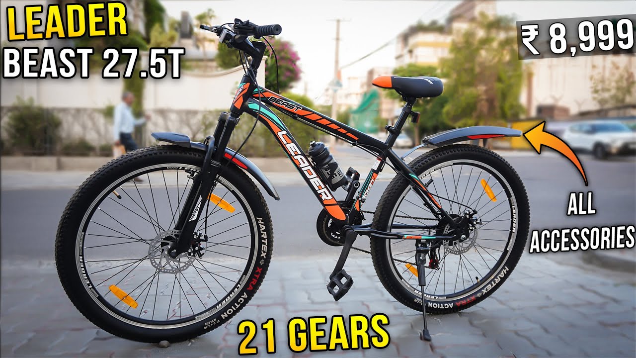 My New MTB - Leader Beast 27.5T Unboxing and Review | best cycle under 10000 in india 2024 ⚡21 gears