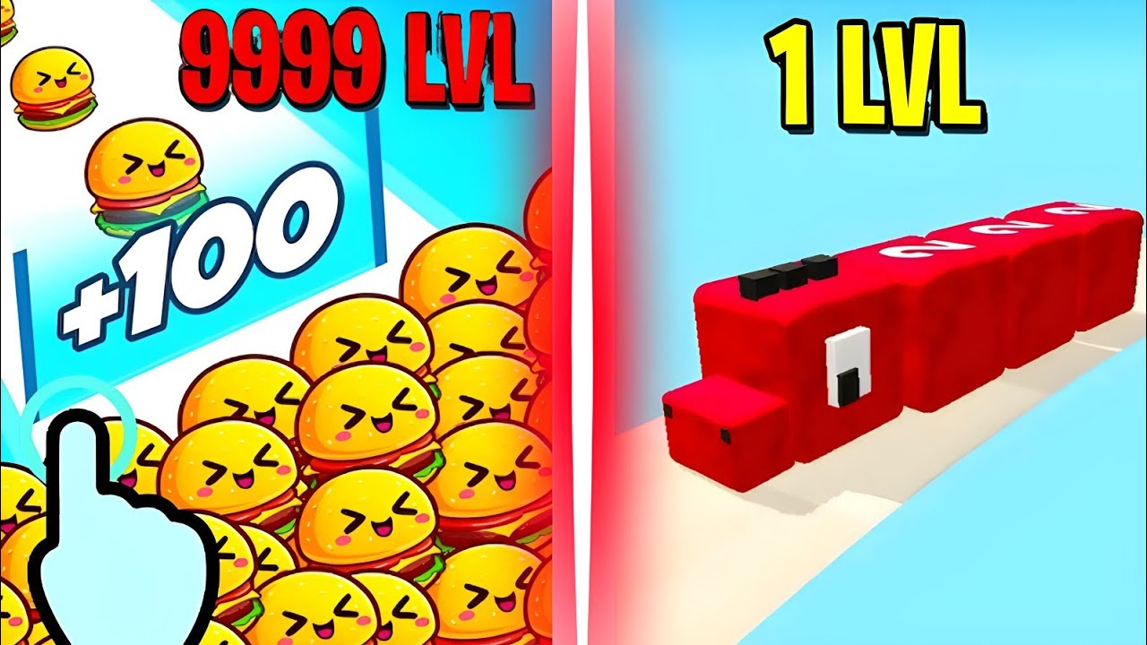 Food Run 🆚 Snake Run 3D 2048 | Epic Puzzle Battle Gameplay 2025 