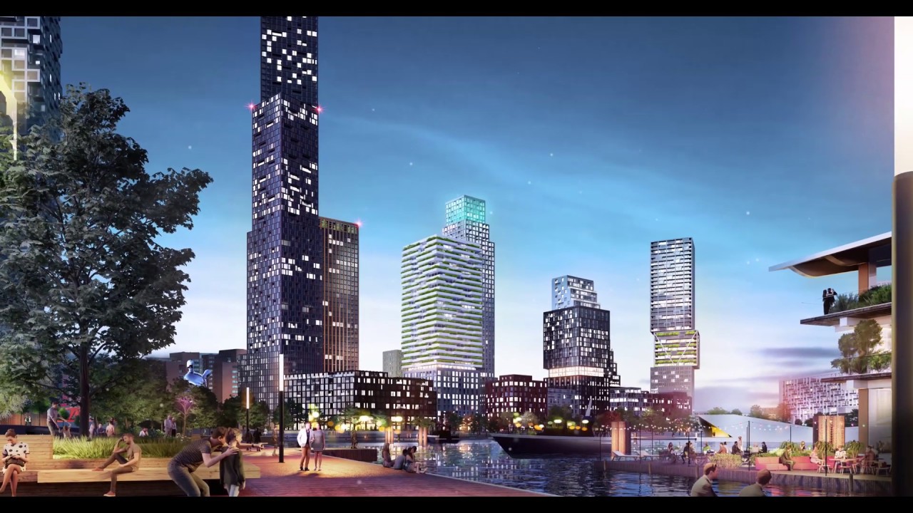 Impressie Rijnhaven Rotterdam (Barcode Architects) | #GemeenteRotterdam