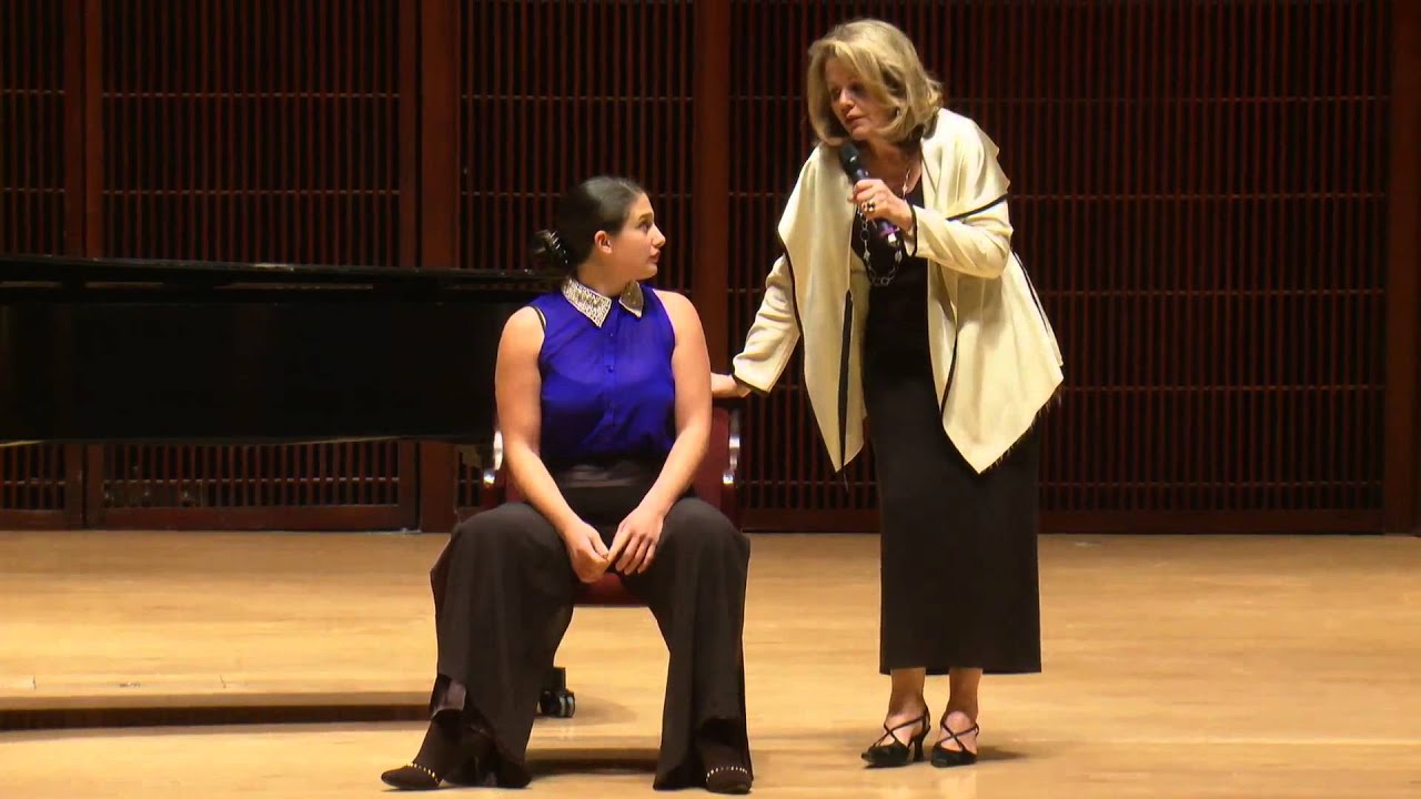 Renée Fleming Shepherd School Masterclass - Allegra De Vita, mezzo-soprano