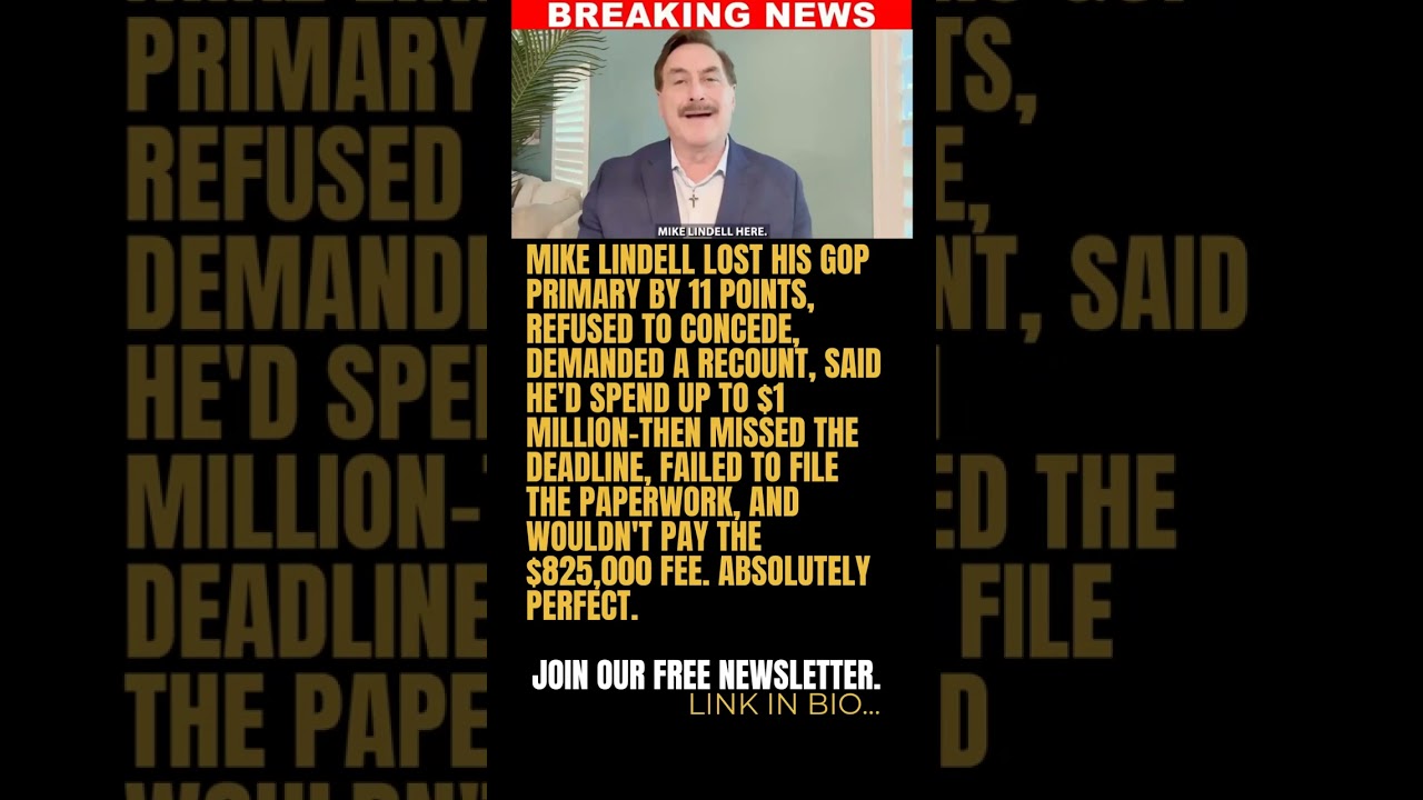 THIS IS HILARIOUS: Trump-backed MyPillow founder Mike Lindell demanded a recount after losing Minne