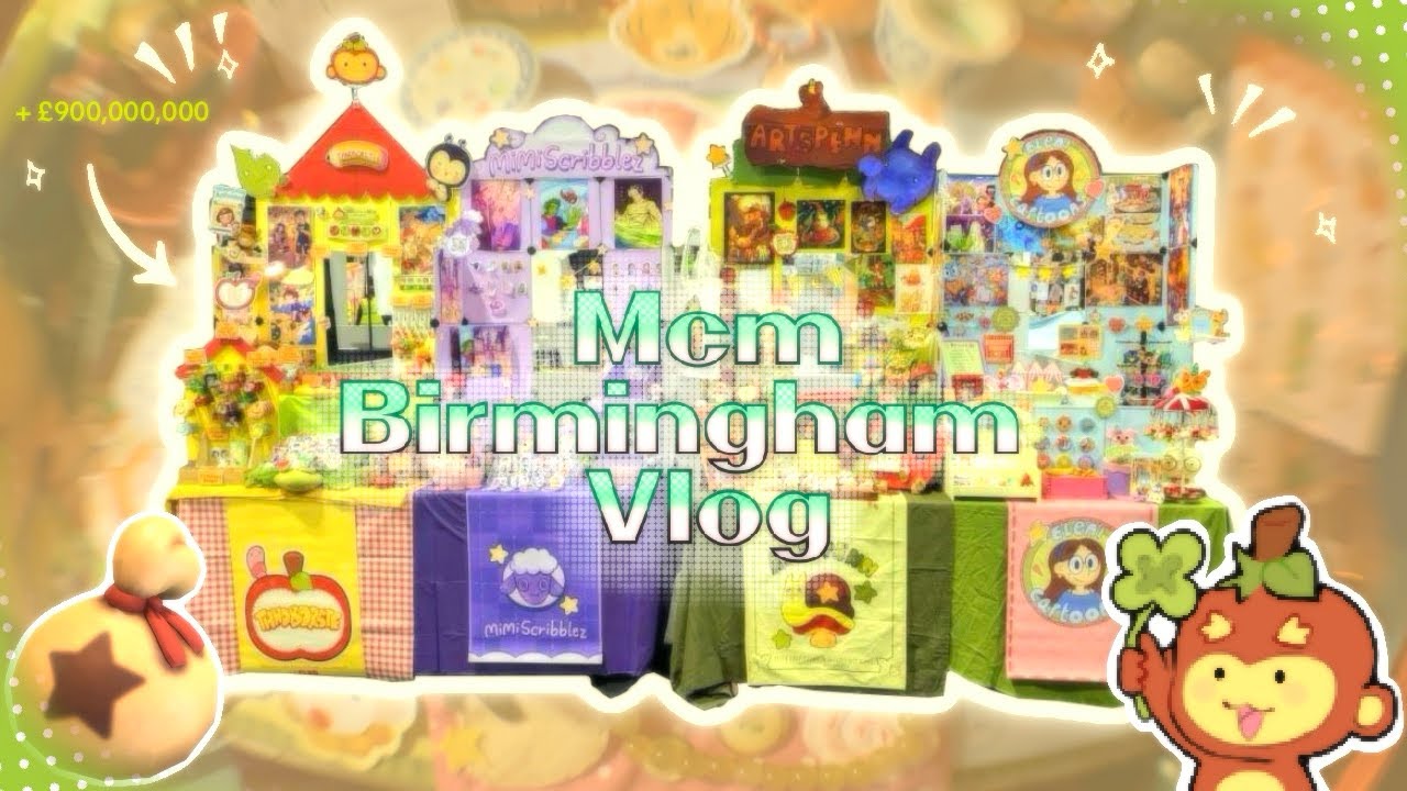 MCM Birmingham Artist Alley Vlog 2025 🍎 Trinket Town?! 🍀
