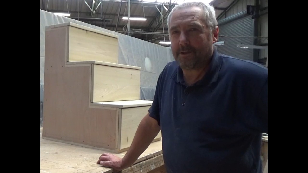 Narrowboat Hire Boat Fit Out, Building Stern Steps.