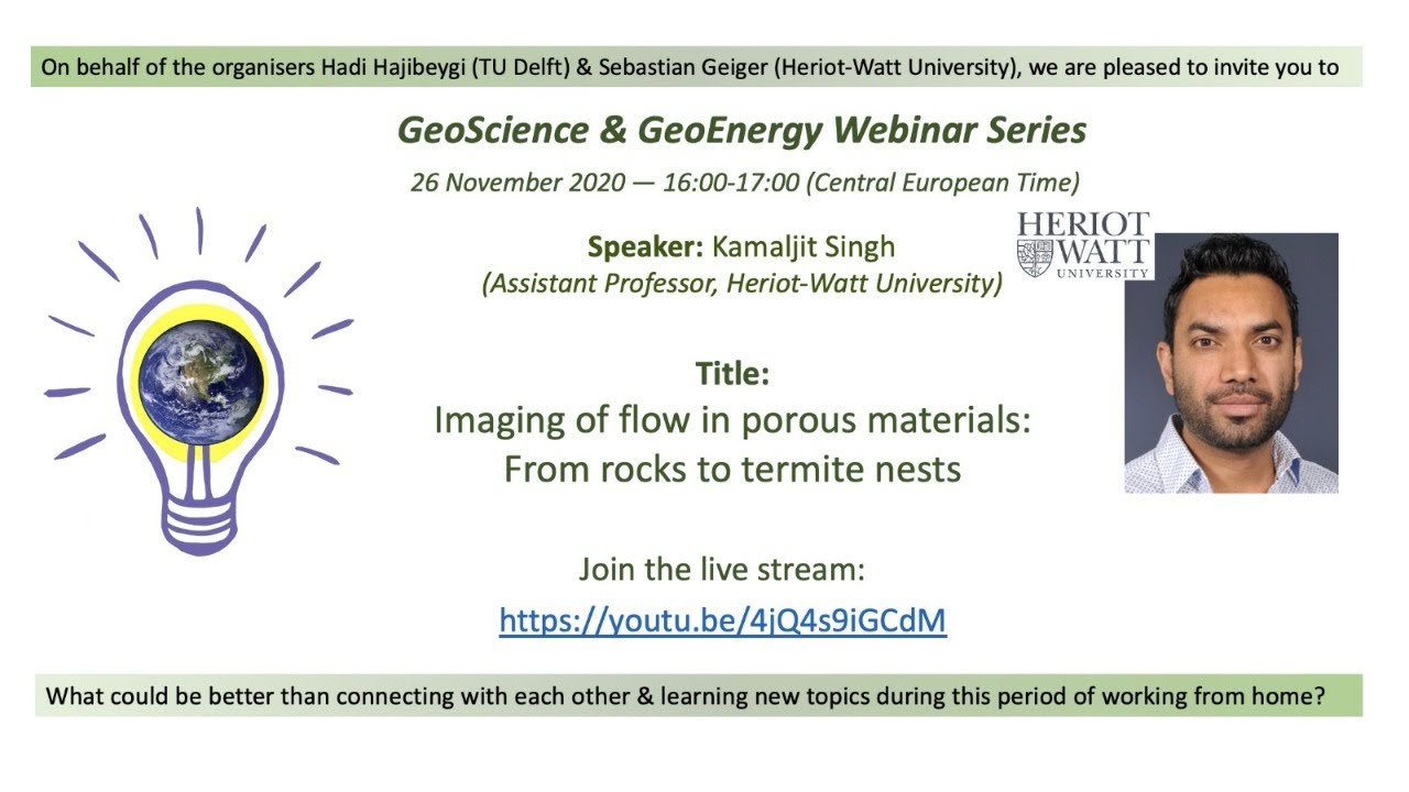 Kamaljit Singh, Heriot-Watt University (Pore-scale Imaging)