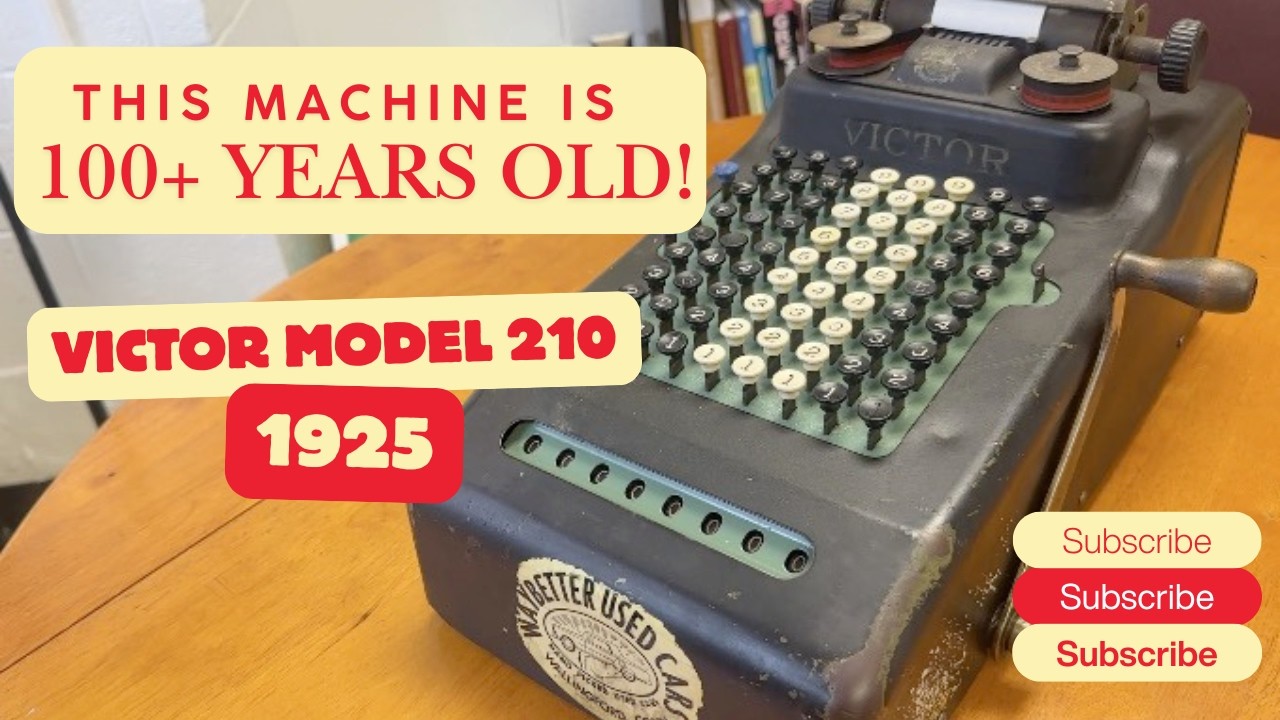 Appreciate this counting machine that is over 100 years old!