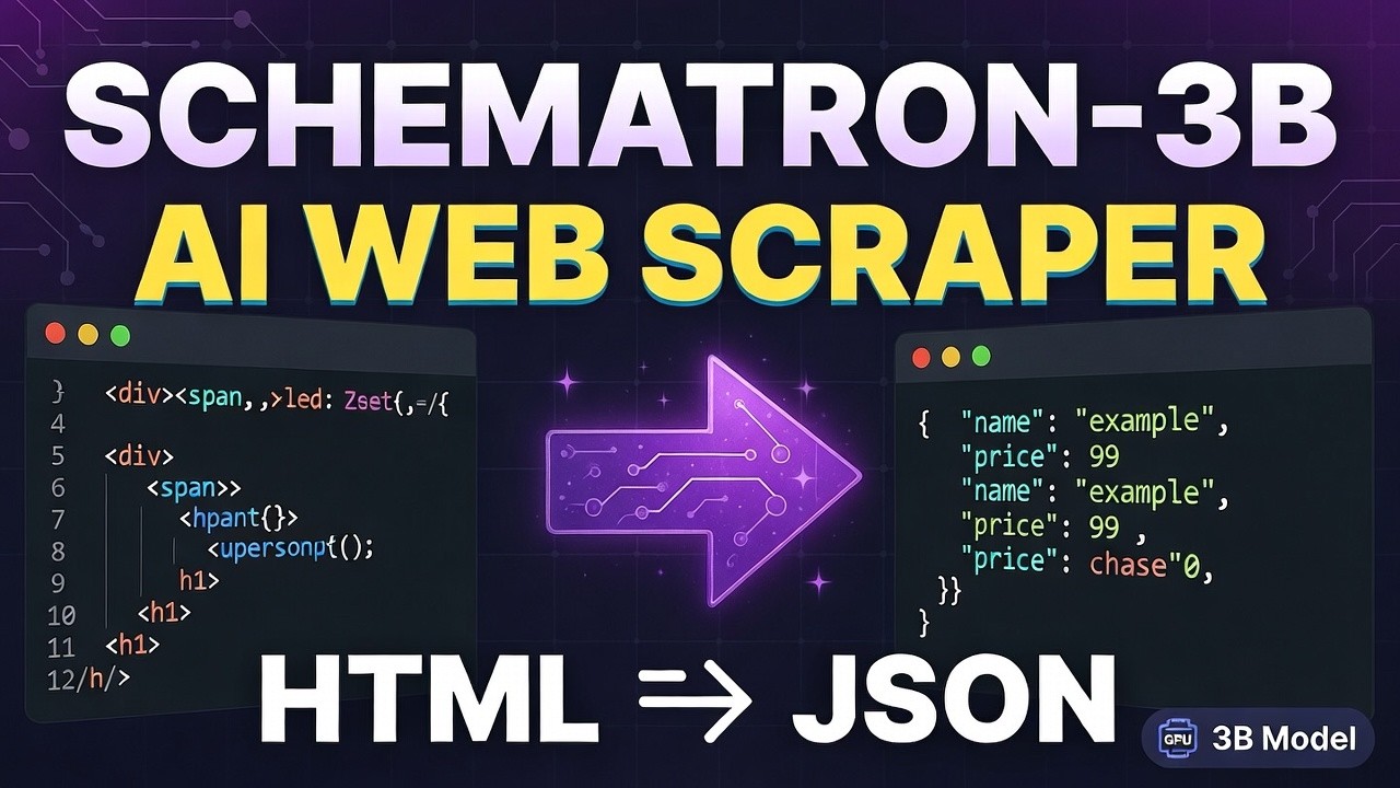Schematron-3B: Лучшая локальная модель ИИ для веб-скрейпинга (настройка и демонстрация)