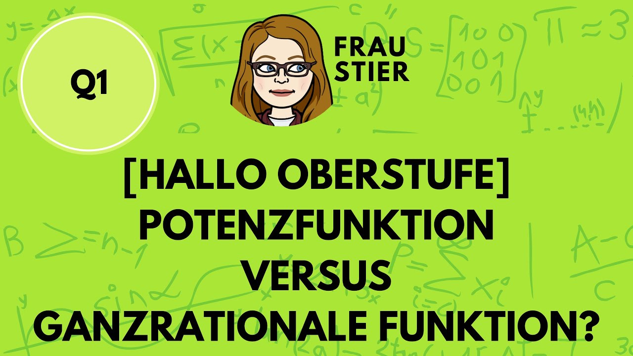 Potenzfunktion oder ganzrationale Funktion? Was ist der Unterschied?