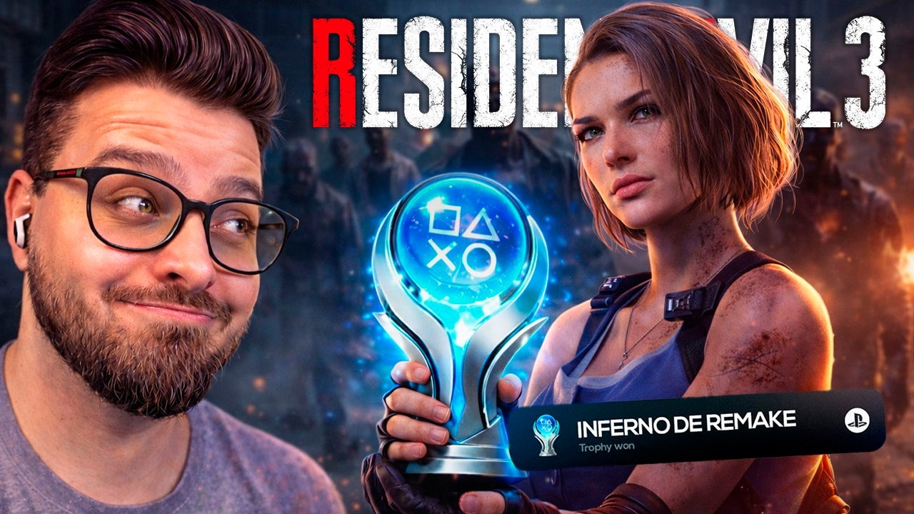 PLATINEI Resident Evil 3 e vi minha alegria deixar o corpo