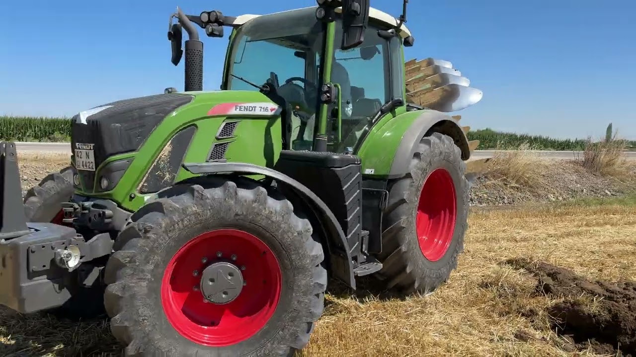 Fendt 716 + Amazone pulluk nadas