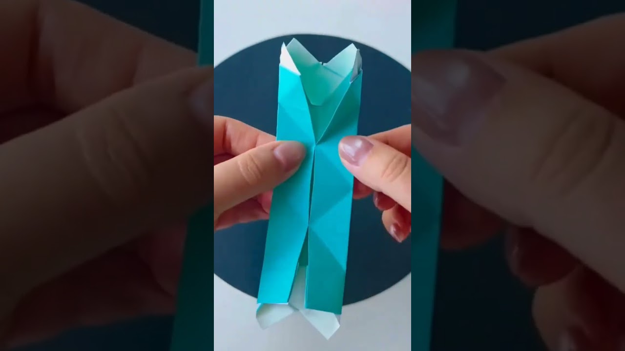 paper puppet monster kid | origami paper folding craft for kids