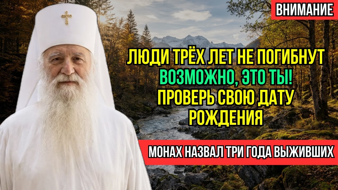 Старец Иларион НАЗВАЛ ТРИ ГОДА РОЖДЕНИЯ — люди этих годов переживут ВСЕ катастрофы и доживут до 100