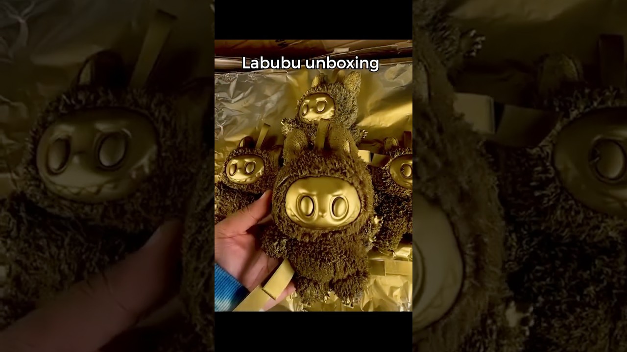 LABUBU Unboxing Reaction 🎁😲 #trollface #respect #shorts #labubu