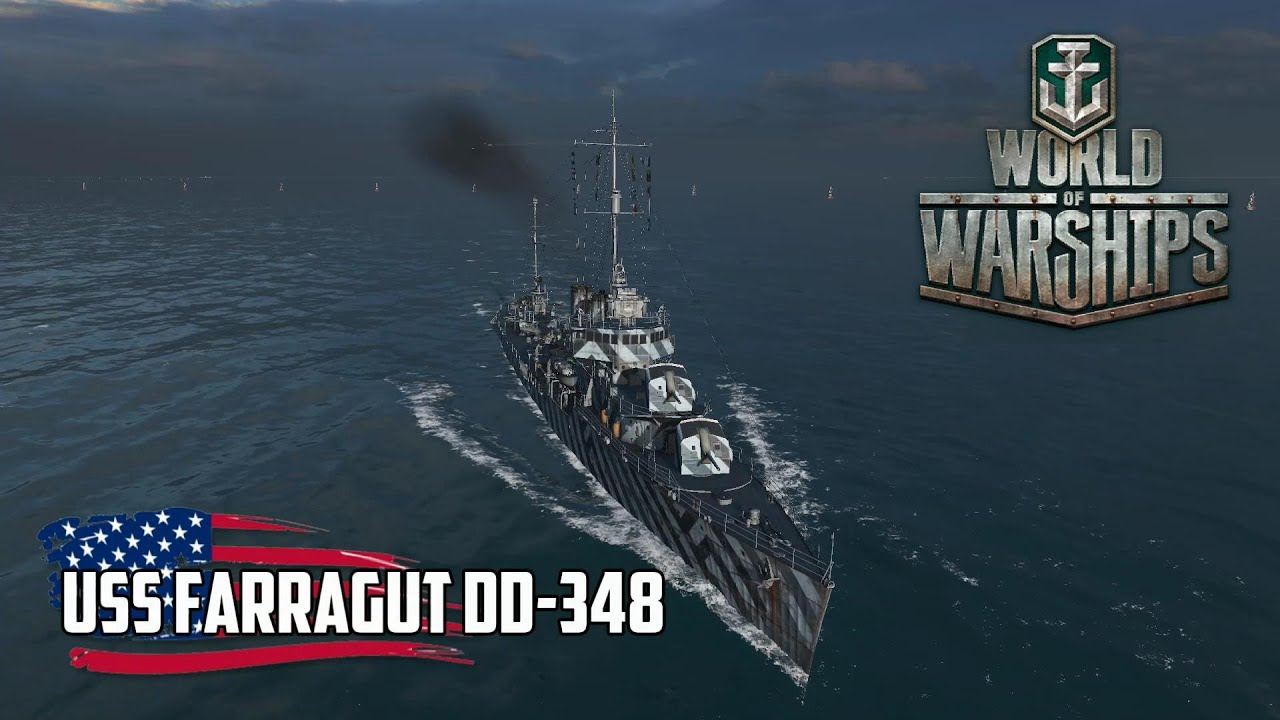 World of Warships - USS Farragut DD-348