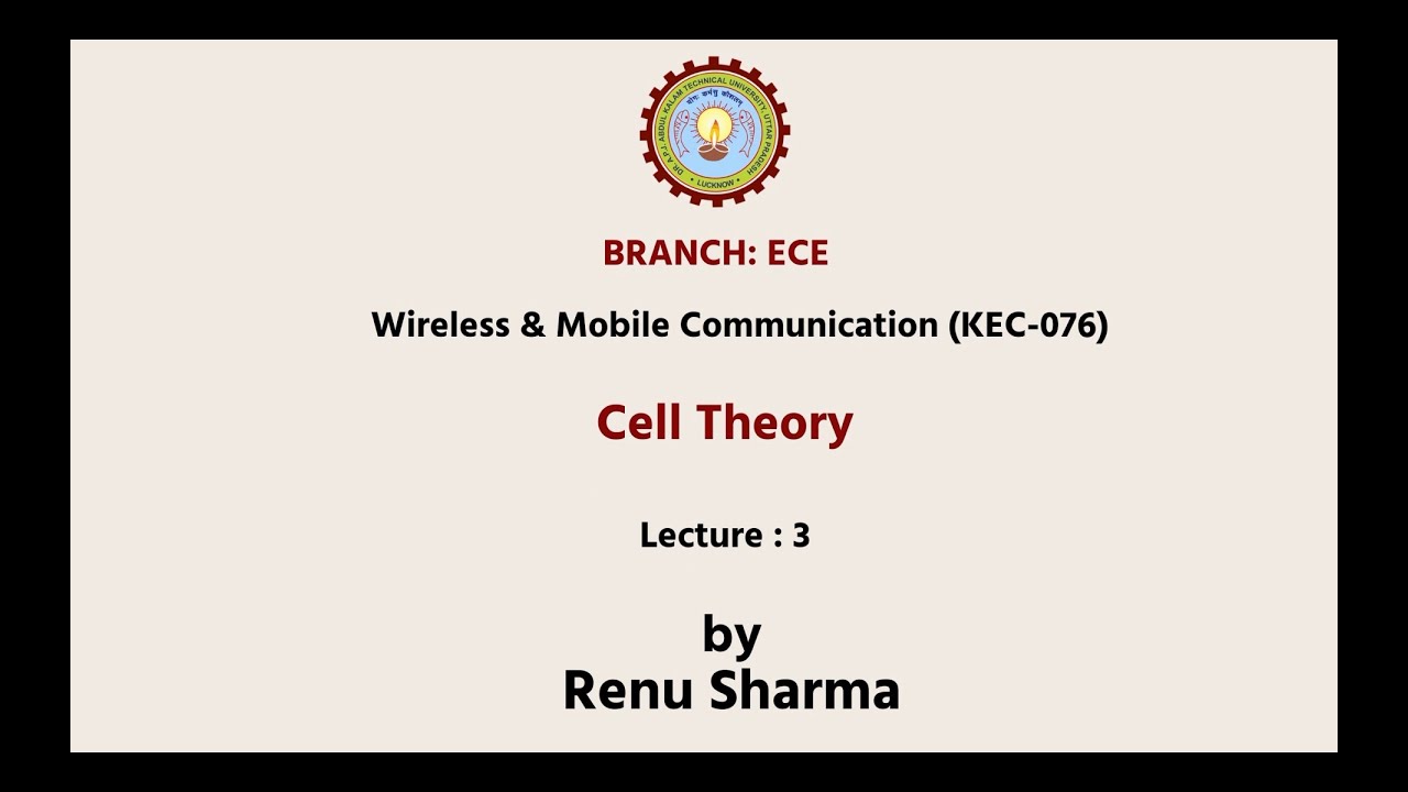 Wireless & Mobile Communication | Cell Theory| AKTU Digital Education