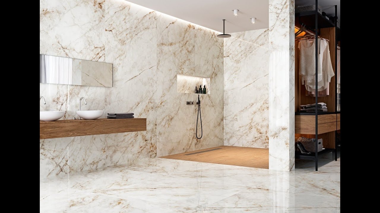Calacata Gold & Cuarzo Reno Porcelain Tiles